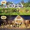 50th Birthday Yard Signs with Stakes, 7 Pcs Birthday Decorations for Men & Women with LED Lights & Double-Sided Tape, Ideal Outdoor/Indoor Party Favors, Photo Props & Lawn Decorations